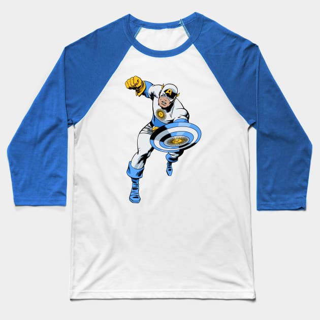 Captain Argentina Baseball T-Shirt by ThirteenthFloor